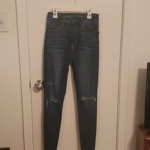 American Eagle Super Stretch Ripped Jeggings